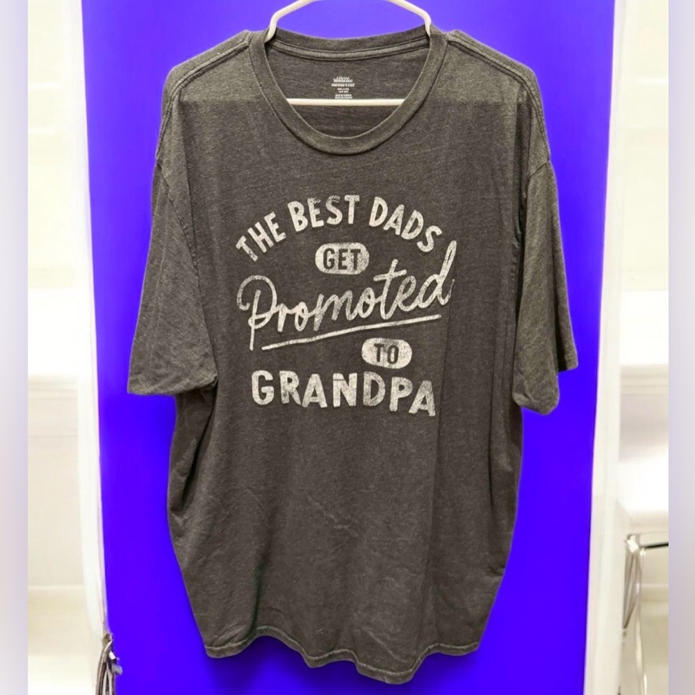 Grandpa promoted Gray Graphic T-Shirt 2XL